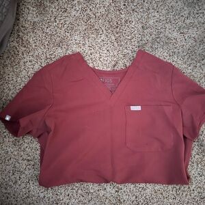 Figs Burgundy Scrub Set